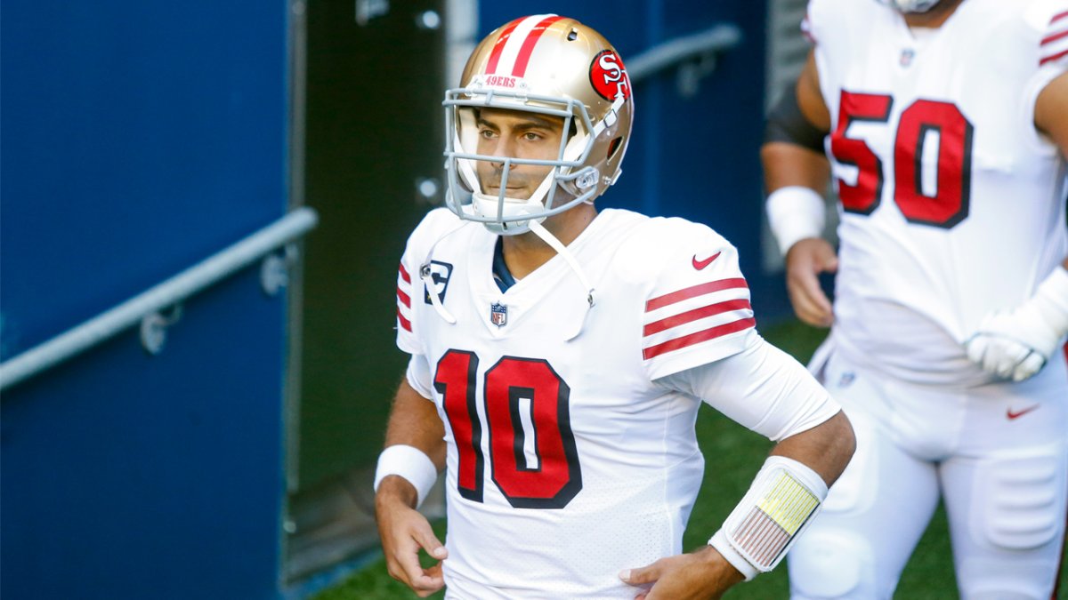 Where 49ers' Jimmy Garoppolo is ranked among starting QBs by PFF