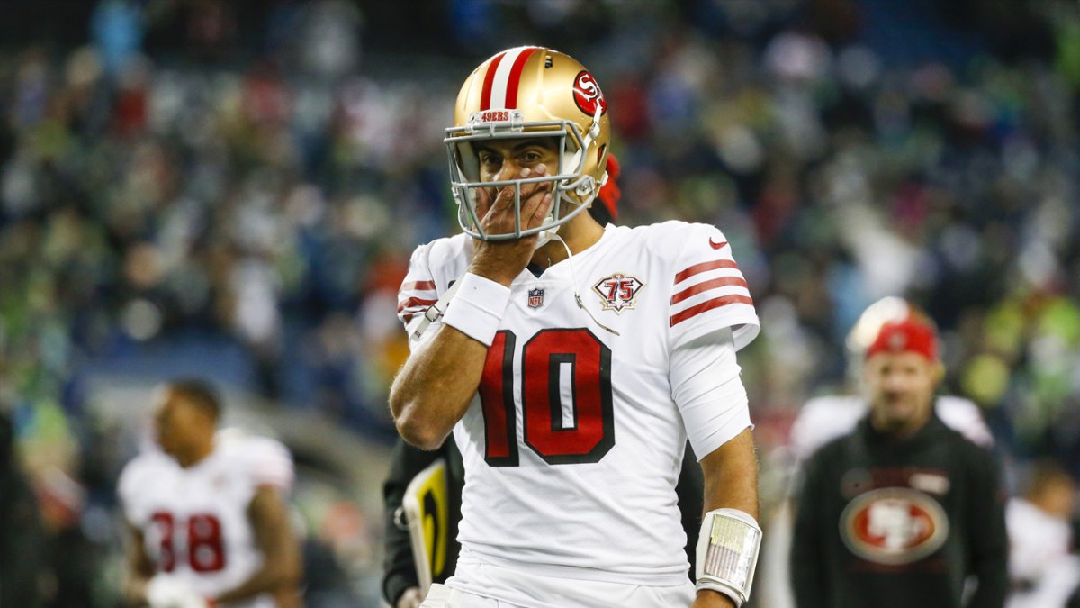 49ers list QB Jimmy Garoppolo as questionable for finale