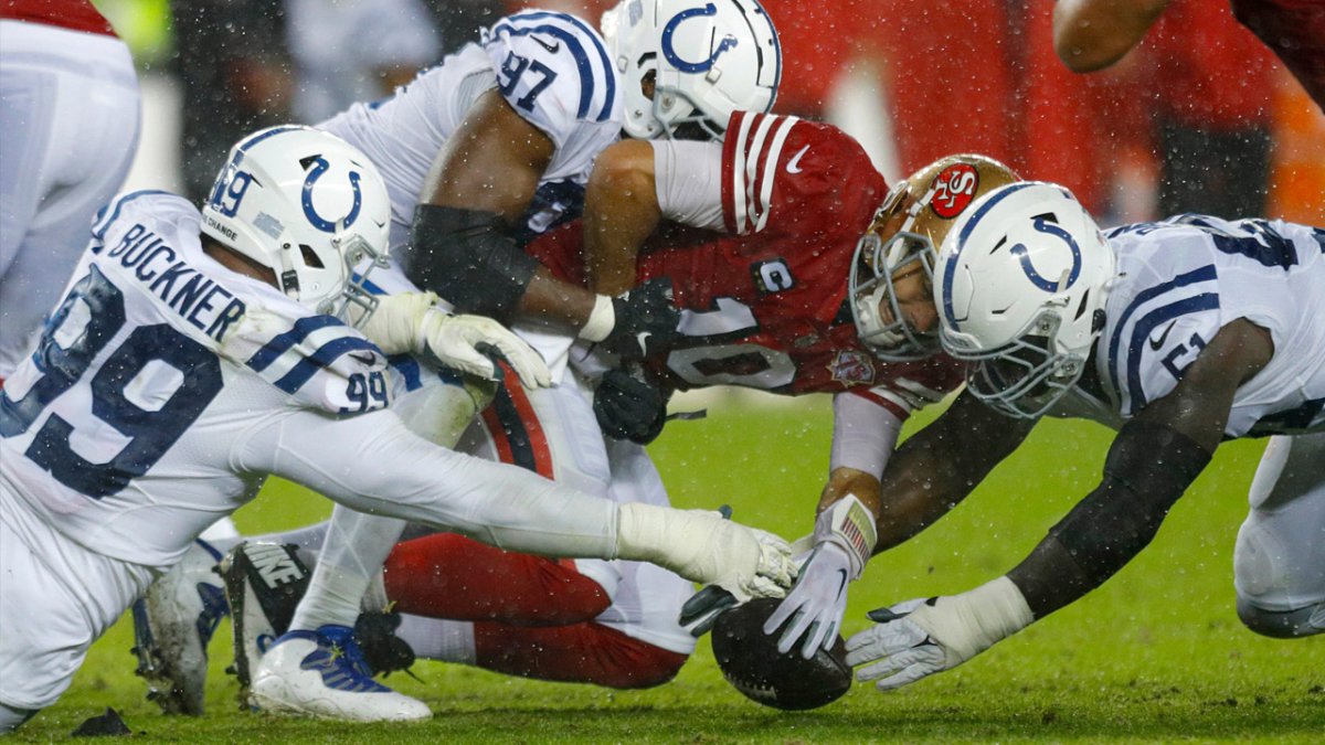 49ers report card: Grades for offense, defense in ugly Week 7 loss to Colts  – NBC Sports Bay Area & California