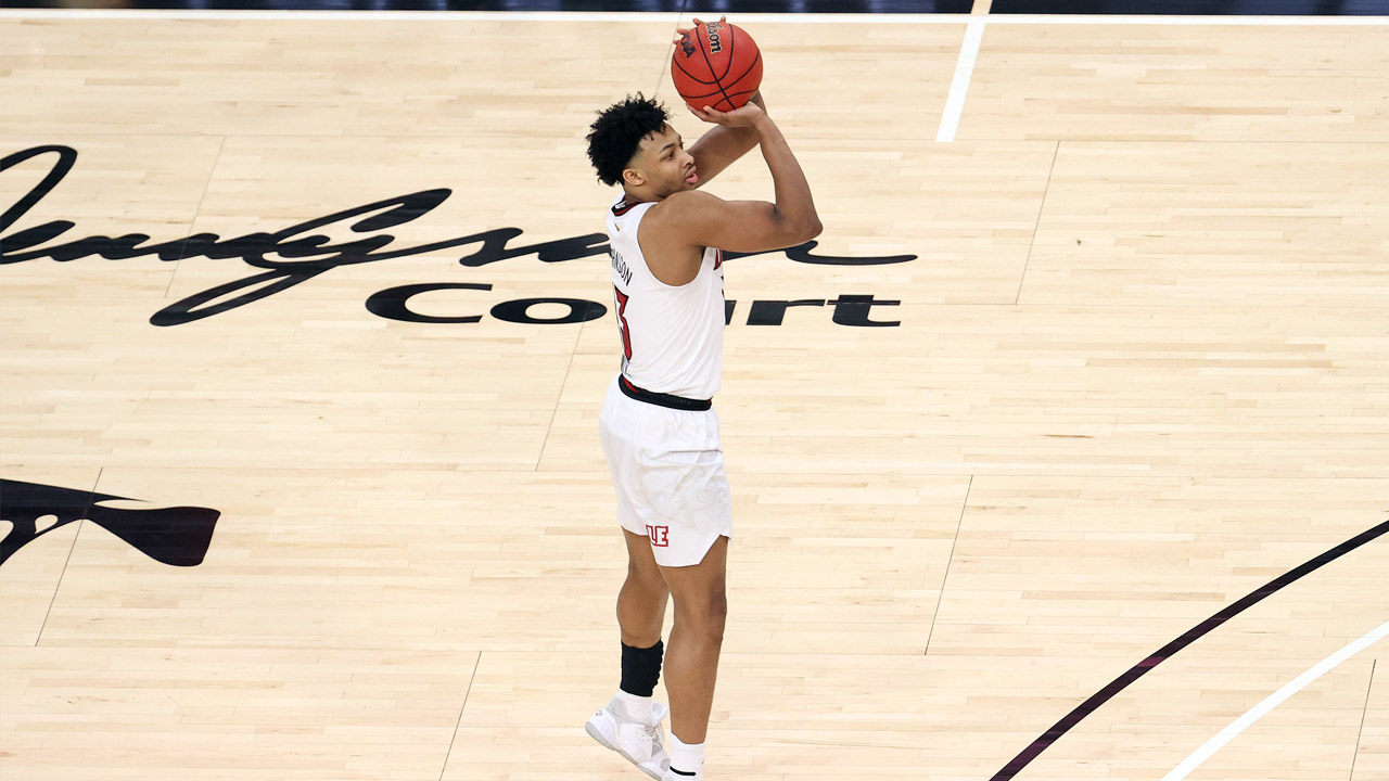 <p><strong>Measurables:</strong> 6-foot-5, 210 pounds<br />
<strong>Age:</strong> 20</p>
<p><strong>Team Needs:</strong></p>
<p>What does a team with superstars at every position really need? The answer might be end-of-the-bench depth for when the stars take turns sitting for months at a time. This late in the draft, you try to find a prospect that can do one or two specific things, regardless of position.</p>
<p><strong>Why Johnson?</strong></p>
<p>The only thing separating Johnson from being an NBA prospect following his freshman year was his 3-point shooting percentage. After knocking down just 21.7 percent from beyond the arc last season, he’s doubled that percentage in his sophomore campaign. This is a solid, big guard with nice scoring potential and a smooth game. He plays through contact, can back smaller guards down in the post and he’s a quality rebounder as well. </p>
<p>Johnson is physical and not afraid to battle. He might not be a star-level prospect, but he’s built for the grind of a long season and might be closer to being able to step on the floor than a lot of other players around this range. Brooklyn is built to chase titles. This pick could be moved with roster spots at a premium and veterans lining up to play for a top contender.</p>