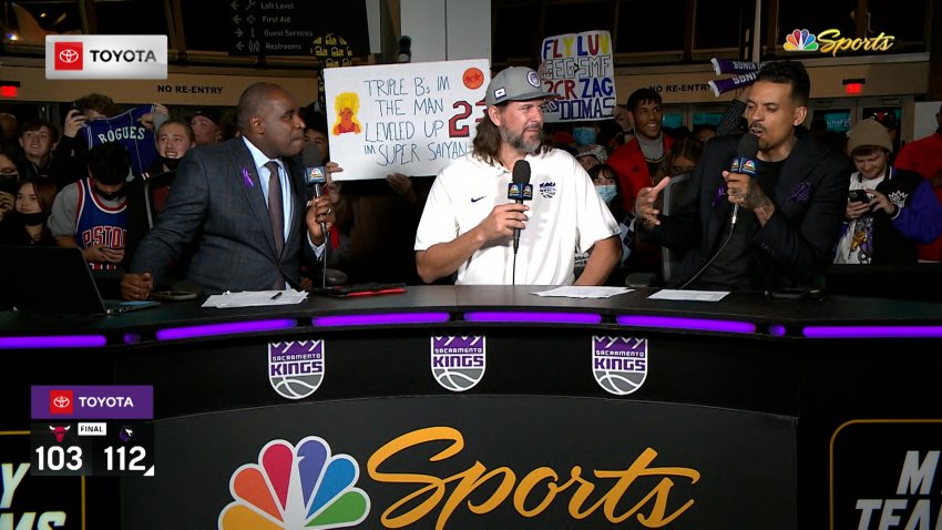 Former King Brad Miller joined Kings Postgame Live on set