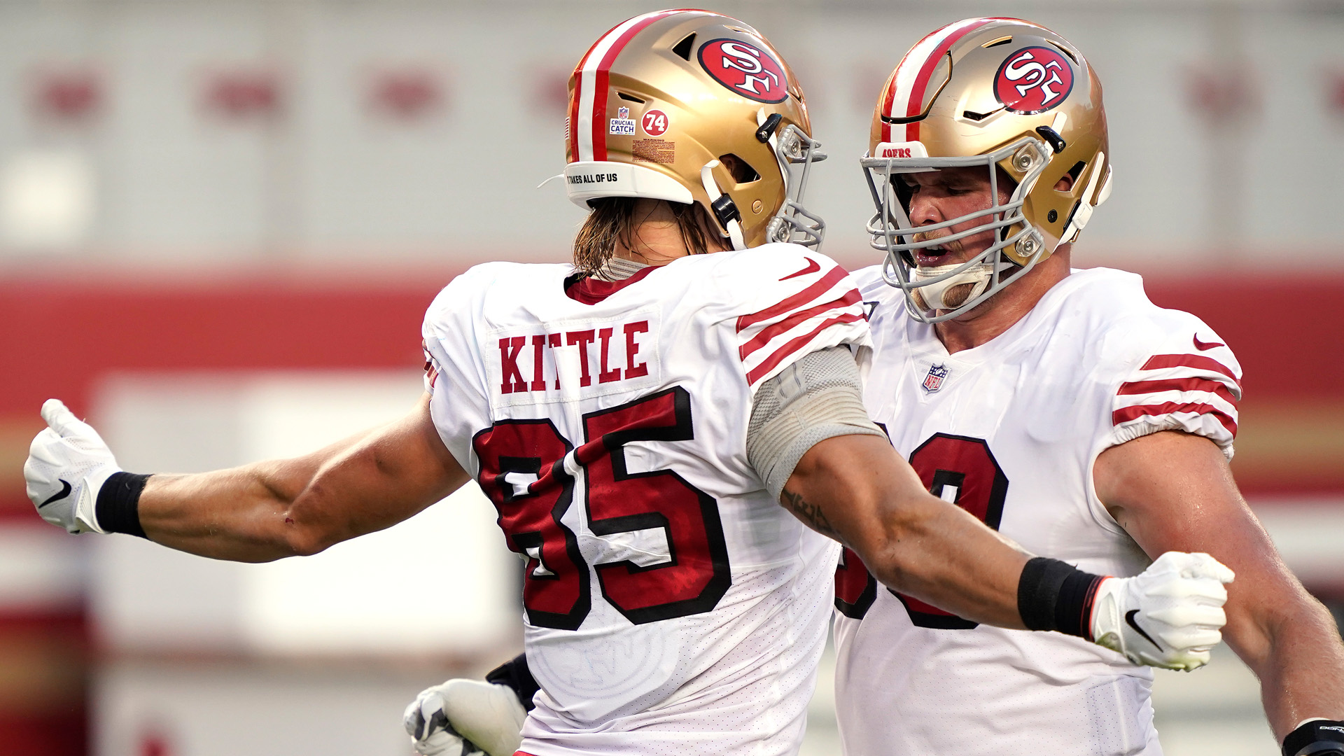 <p>After the curb-stomping the Miami Dolphins gave the 49ers last week it was easy to think the Rams would stroll into Levi's Stadium and deliver a knockout blow to the defending NFC champions, ending what was supposed to be a "Revenge Tour" following a Super Bowl defeat.</p>
<p>Not so fast.</p>
<p>The 49ers led wire to wire Sunday night, using a bruising running game and short, safe passes to earn a 24-16 win and move back to 3-3.</p>
<p>Jimmy Garoppolo was 23-for-33 for 238 yards and three touchdowns. George Kittle, Brandon Aiyuk and Deebo Samuel all found the end zone, and a banged-up 49ers' defense flustered Jared Goff enough to keep their heart barely beating.</p>
<p>The 49ers now will travel to Foxboro to face a desperate 2-3 Patriots team who is under .500 in this late in the season for the first time since 2002.</p>
<p>A win in Garoppolo's old stomping ground would put the 49ers at 4-3 and squarely back in the playoff picture ahead of their Week 8 clash with the Seattle Seahawks.</p>
<p>With their backs against the wall entering a brutal schedule stretch, the 49ers got off the mat and responded with a huge division win, letting the rest of the NFC know that while battered, bruised and gasping for air, the reigning conference champs still have some fight left in them.</p>