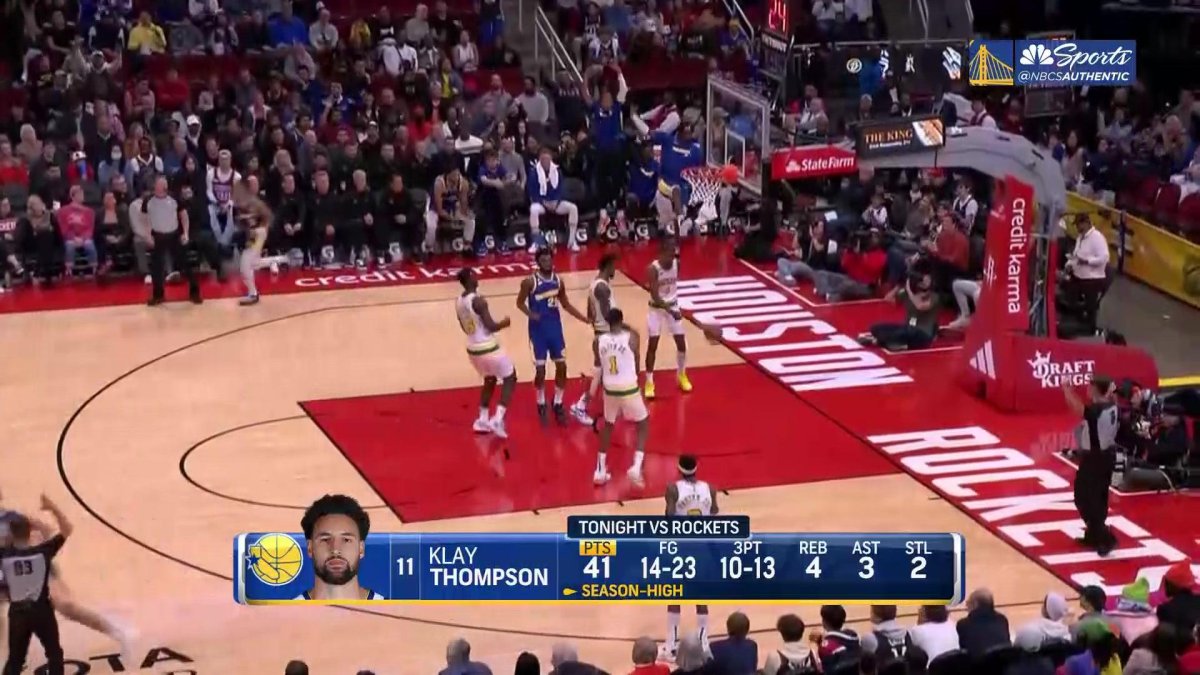 Klay Thompson lights up Houston, hits 10 threes in Warriors’ first road