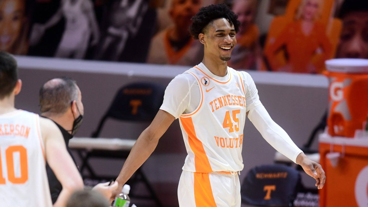 Keon Johnson sets NBA draft combine record with 48-inch vertical leap - NBC  Sports