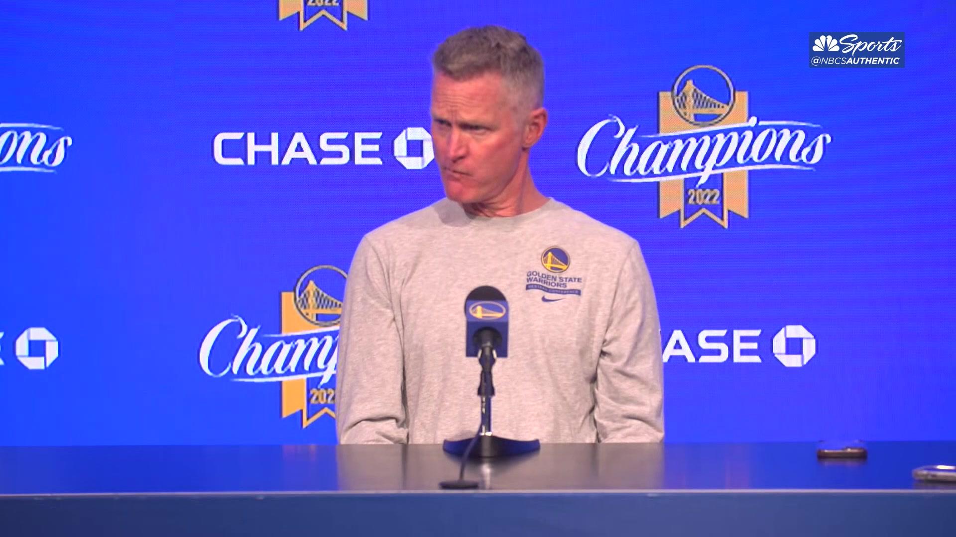 Steve Kerr Explains Warriors’ Only Concern Was Supporting Andrew ...