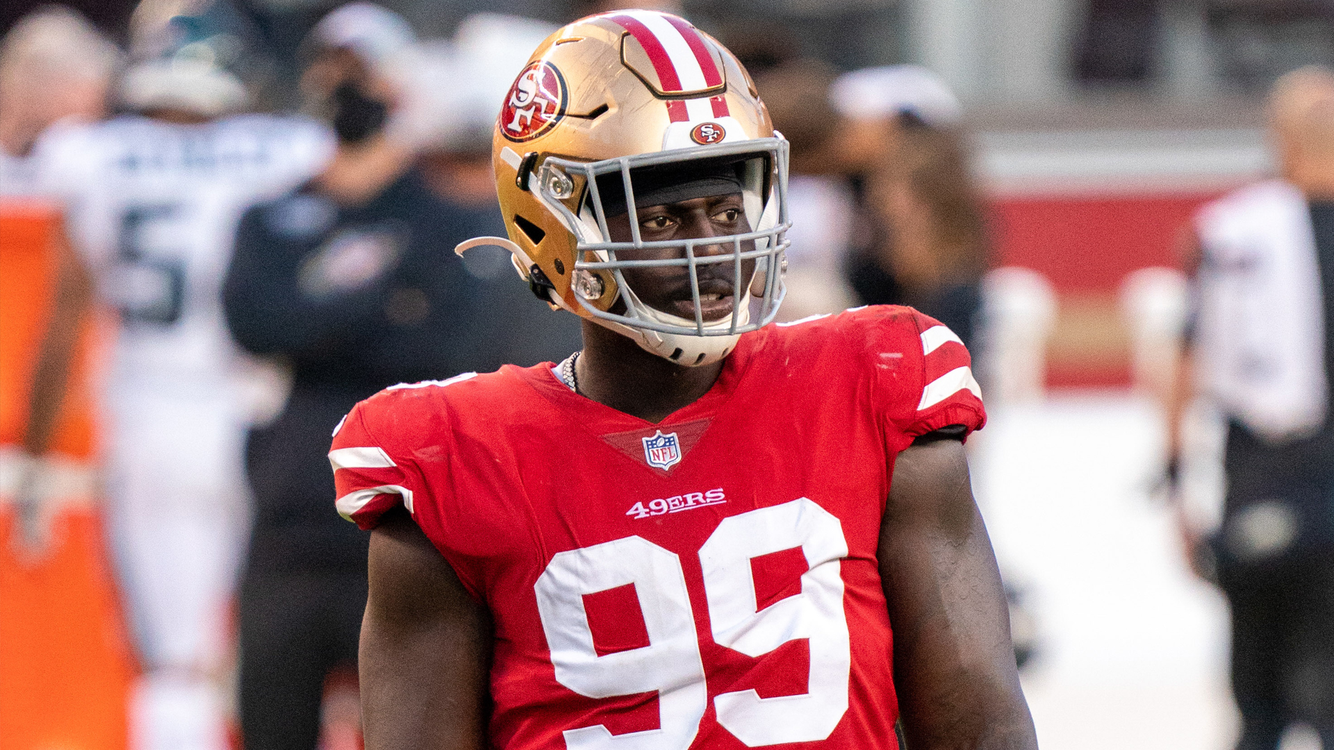 <p>The 49ers on Friday activated Kinlaw from the reserve/COVID-19 list. Although it is not a certainty Kinlaw will be eligible to play in the game, all signs are pointing in that direction.</p>

<p>Kinlaw is coming off his best game in the NFL – a 1.5-sack, one tackle-for-loss game against the New Orleans Saints.</p>

<p>After the bye week, he did not practice until late this week as he went on the COVID list.</p>

<p>The 49ers will need to get pressure on Rams quarterback Jared Goff, and Kinlaw has gotten better and better at collapsing the pocket as an interior pass-rusher.</p>

