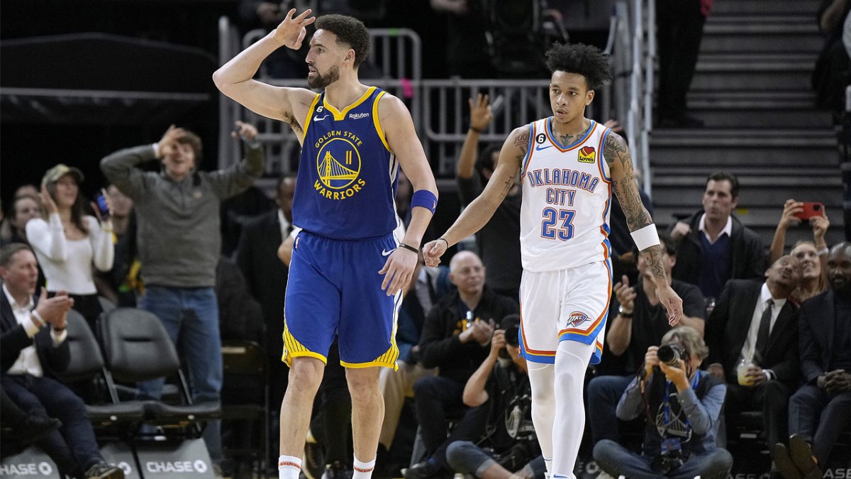 Klay Thompson hesitant to tempt fate with basketball gods over 3point