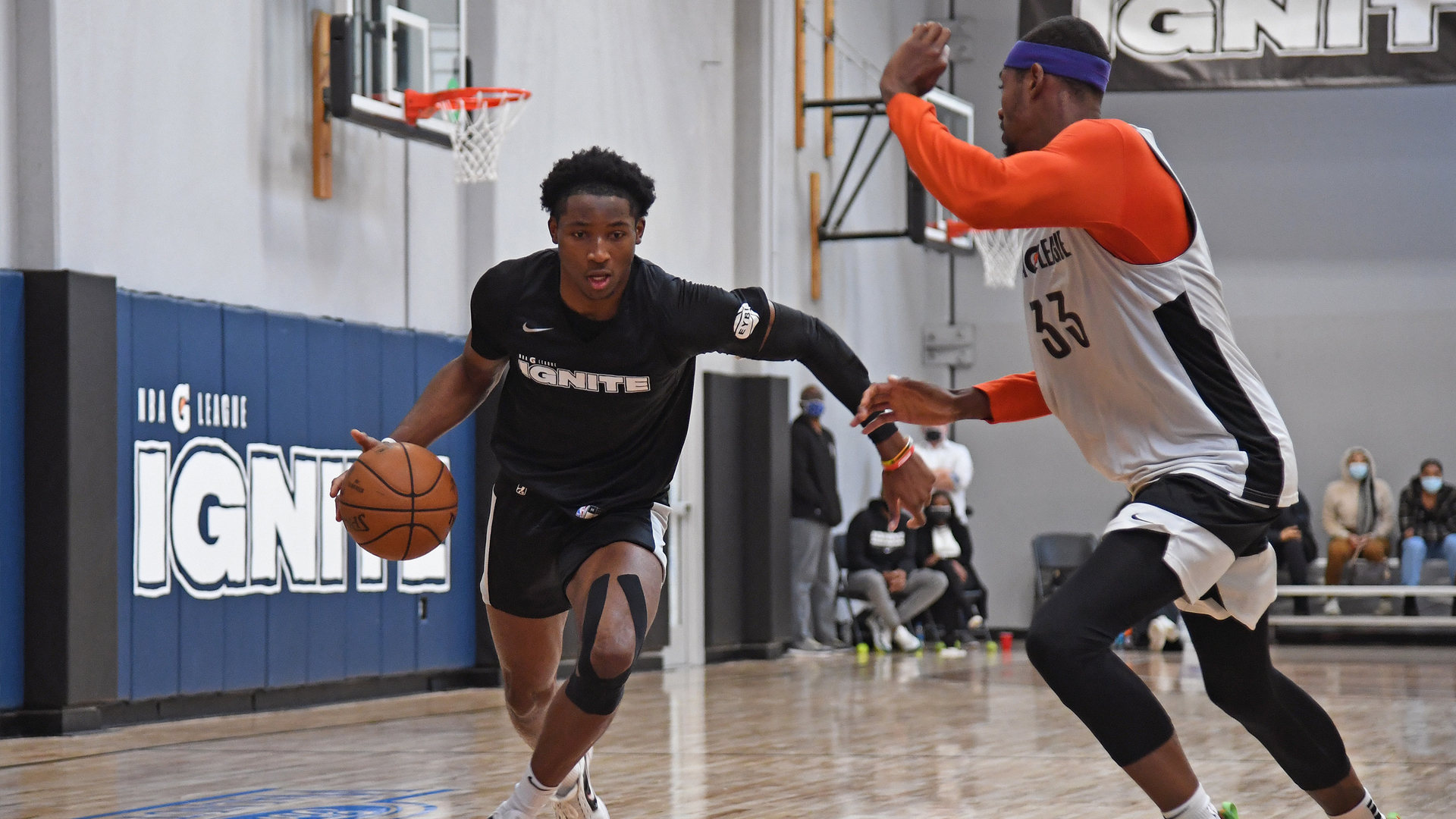<p><strong>Height: </strong><em>6-foot-8</em><br />
<strong>Team: </strong><em>G League Ignite</em><br />
<strong>Age: </strong>18</p>

<p>Kuminga decided to forgo his senior season of high school, reclassified and then turned pro by signing a select contract with the G League Ignite.</p>

<p>Size. Check. Athleticism. Check. Skill. You bet.</p>

<p>Kuminga still is improving as a shooter, but he's also only 18 so he has a lot of room to grow. He's a versatile forward who can drive in both directions, pull up and knock down catch-and-shoot jumpers. He's also great at playing through contact.</p>

<p>He likely would have been the No. 1 pick in the 2020 draft if he were eligible, so if the Warriors can get their hands on him it would be a massive coup.</p>
