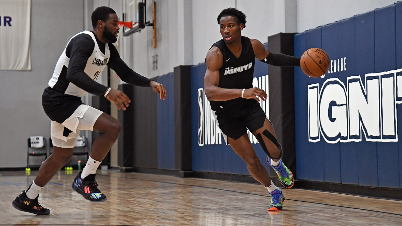 <p><strong>Measurables:</strong> 6-foot-8, 210 pounds<br />
<strong>Age:</strong> 18</p>
<p><strong>Team Needs:</strong></p>
<p>Shai Gilgeous-Alexander is a good building block and Lu Dort is a nice versatile piece that fits in most rotations. The rest of this roster is replaceable, including players like Aleksej Pokusevski, Darius Bazley and Theo Maledon. This is a team that needs talent at every position. The Thunder have plenty of picks in the coming drafts, but they can’t miss with a top-five selection in one of the best drafts in years.</p>
<p><strong>Why Kuminga?</strong></p>
<p>One of the group of young prospects that skipped the college game and headed straight to the G League, Kuminga played very well in the bubble. He’s a big, physical forward with elite athleticism and big-time two-way potential. </p>
<p>The Thunder are just getting started with their rebuild, but they have a few young pieces to work with. Kuminga can see time at both forward spots and he plays with a force and energy that stands out. Pairing Kuminga and Dort on the wing has incredible defensive potential. They’ll need to add some scoring, but he would add even more physicality to OKC's roster. </p>