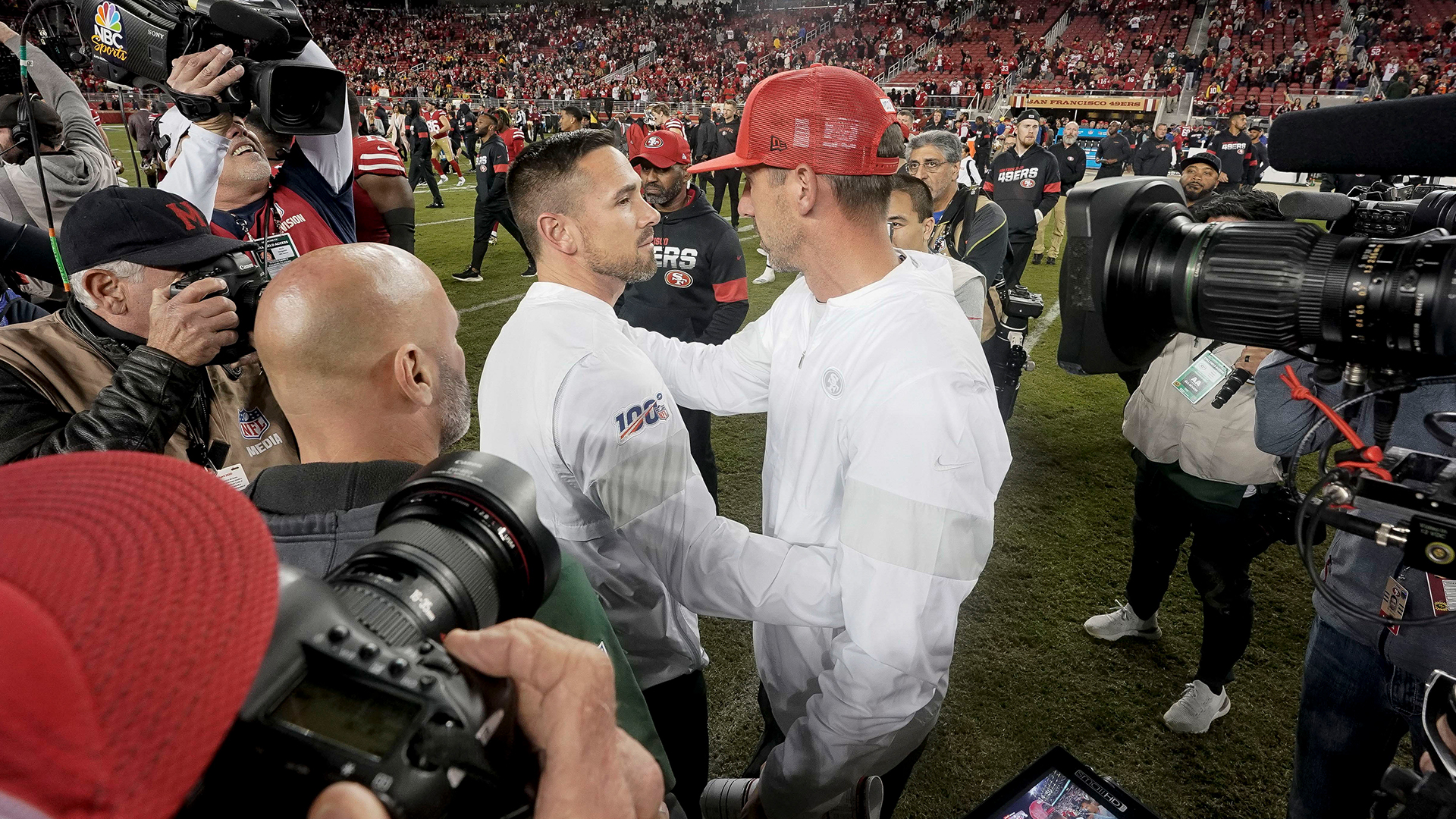 <p>It has been a rough few days for the 49ers. Their hopes for repeating as NFC West champions likely evaporated with the 37-27 loss to the Seattle Seahawks on Sunday, and their chances of qualifying for the postseason at all were dealt a major blow with Monday's announcement that both Jimmy Garoppolo and George Kittle likely are done for the season.</p>
<p>That said, they're 4-4 and still theoretically in the playoff picture. It's unlikely the 49ers will be favored in the majority of the games remaining on their schedule, but if they can pull off a couple upsets, that might just be enough. A win over the Green Bay Packers on Thursday would go a long way.</p>
<p>It won't be easy. The Packers (5-2) are one of the best teams in the NFC, and have a high-powered offense, much like the Seahawks. But here are five reasons the 49ers will win.</p>