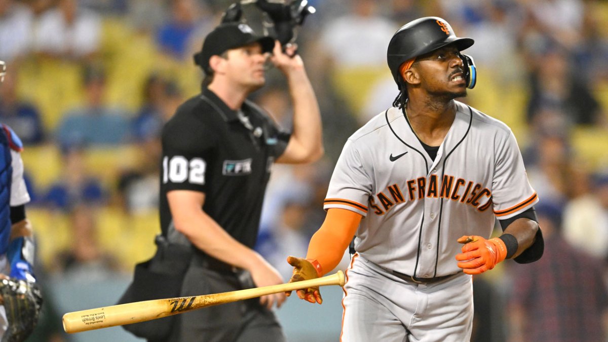 Giants' Lewis Brinson matches rare Willie Mays feat with two-homer
