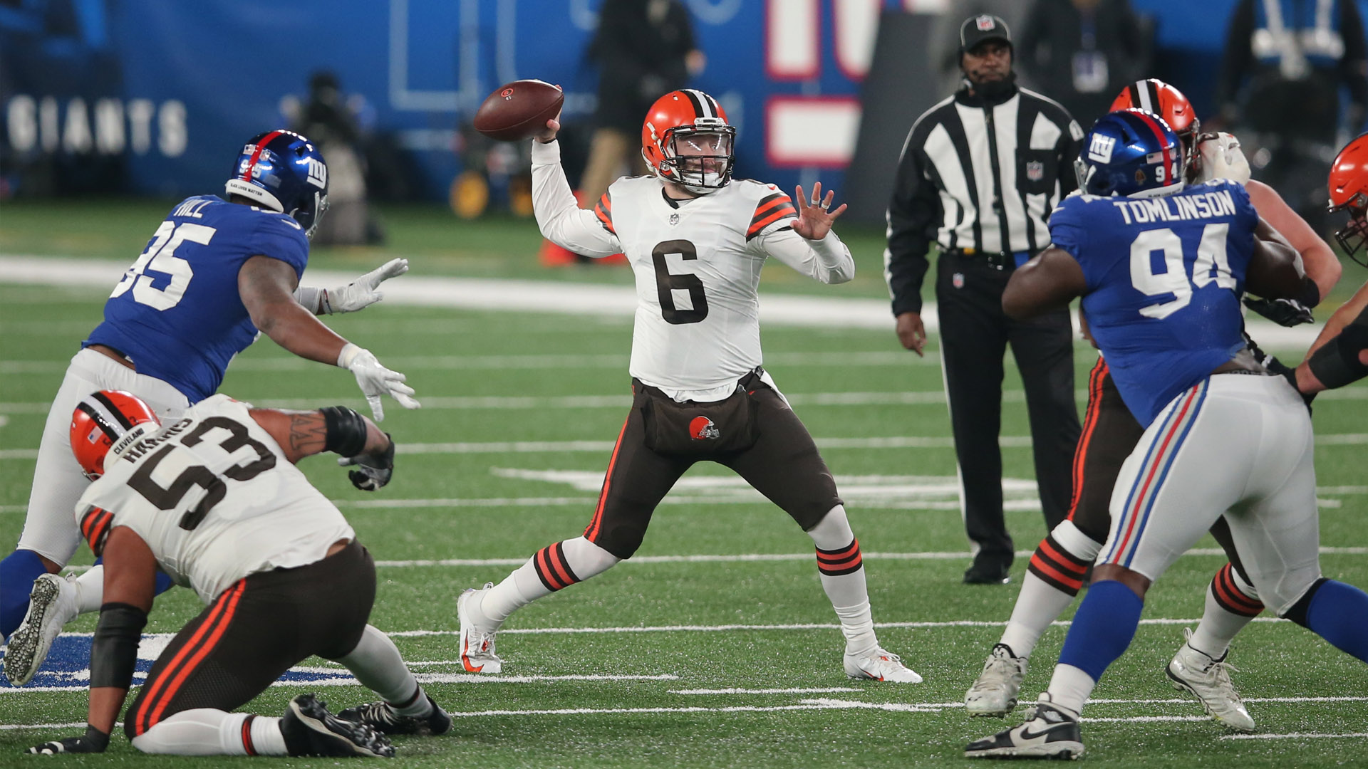<p><strong>Line: </strong>Browns -9.5</p>
<p>The Browns still have a negative point differential on the season, but have looked like one of the NFL's best teams over the last month.</p>
<p>New York has led in eight of its last nine games and finally got off the schneid with their upset of the Rams. Will they be motivated to get another W or will Jets' brass tell Adam Gase to park the bus?</p>
<p>It's a lot of points, but the Jets no longer face NFL immortality and the Browns are gunning for that No. 5 seed. Browns in a boat race.</p>
<p><strong>Pick: </strong>Browns 27, Jets 13</p>