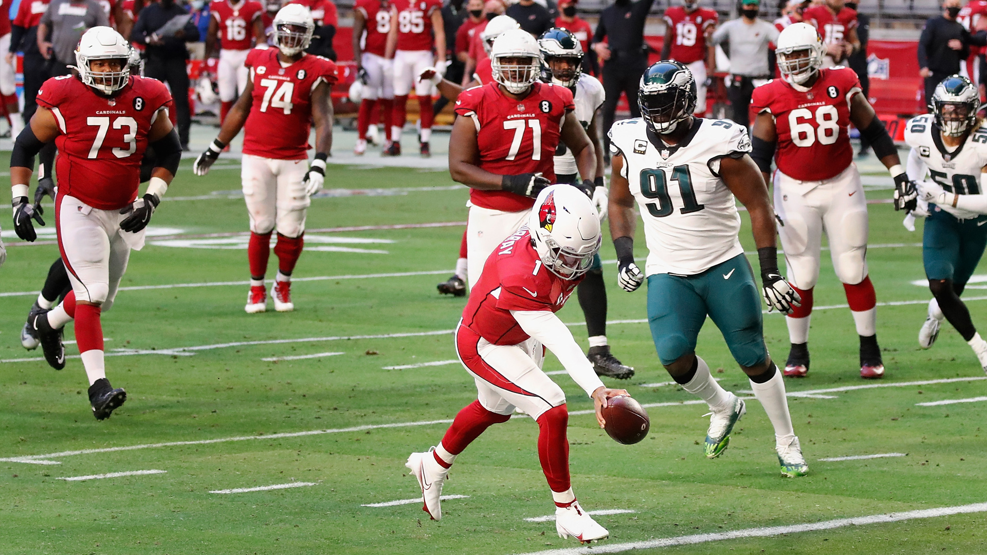 <p><strong>Line: </strong>Cardinals -4</p>

<p>Kyler Murray has given the 49ers problems ever since he came into the NFL and there is zero reason to believe that trend won't continue this Saturday.</p>

<p>The Cardinals are in the thick of the playoff race and a win would put them in prime position to lock up the final wild-card spot in the NFC.</p>

<p>Nick Mullens has been one of the worst quarterbacks in football since the win over the Rams. The Cardinals' defense isn't great, but it has a knack for coming up with big sacks and turnovers. Arizona turns Mullens over a couple of times and Murray puts on a show as the Cardinals inch closer to the playoffs.</p>

<p><strong>Pick:</strong> Cardinals 31, 49ers 23</p>
