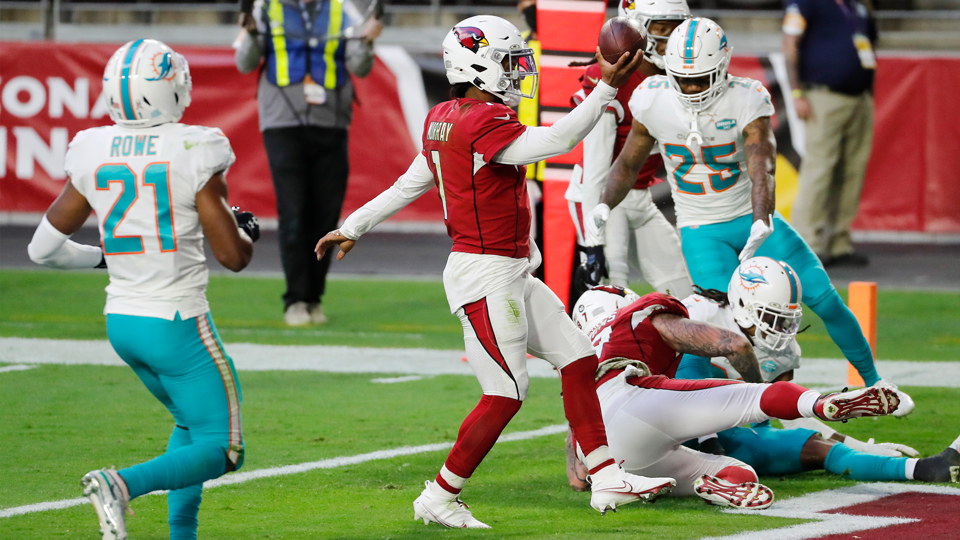 <p>Everyone watched Sunday as Kyler Murray and Tua Tagovailoa traded haymakers in the Miami Dolphins' eventual 34-31 win. </p>

<p>The two young signal-callers were electric, making plays with both their arm and their legs. The 49ers have witnessed Murray's ability firsthand. They no doubt marveled at Tagovailoa from afar Sunday. </p>

<p>Murray and Tagovailoa are just two of a pack of dynamic young quarterbacks taking the league by storm. Patrick Mahomes and Lamar Jackson need no introduction. Nor does Deshaun Watson. Joe Burrow and Justin Herbert have dazzled in their rookie seasons and look to be the future of the NFL, along with Murray, Tagovailoa and the others.</p>

<p>Almost all of those teams, excluding the Chiefs and Ravens, have glaring issues outside of their young quarterbacks. And yet, those quarterbacks have them in just about every game. </p>

<p>The Chargers are 2-6, but Herbert has given them a chance to win in each game he's started. The Bengals are talent deficient, and yet, Burrow has had them in all but one game. </p>

<p>Arizona's defense isn't playoff-caliber, but Murray alone has the Cardinals knocking on the NFC West's door. The Dolphins were 3-3 when they turned to Tagovailoa and he's already rewarded their faith. </p>

<p>Now, think of the 2019 49ers. They had a dominant defense, a bruising running game, a creative head coach and an average starting quarterback. It got them six minutes from a title, but Garoppolo couldn't make the plays to finish the Super Bowl run. </p>

<p>There has and will be a lot of conversation about Garoppolo's future with the 49ers and what a team built to win-now should do. </p>

<p>All the 49ers have to do is look around the NFL and see what they'll have to contend with for the next decade: A crop of young quarterbacks built to own the NFL. Big-armed athletic field generals who can take over a game and deliver wins even when things aren't going their way. </p>

<p>The next decade in the NFL will belong to quarterbacks who can do the things Mahomes, Murray, Herbert, Tagovailoa and Burrow can do. </p>

<p>The age of winning with an average NFL quarterback is over. Title building now starts with a game-changing quarterback on a rookie deal and then you go from there. </p>

<p>The 49ers know what they have in Garoppolo and how far he can take them. </p>

<p>That won't be enough this decade. In an era that will be defined by Kyler Murray and others, the 49ers are left searching for the most important piece of the team-building puzzle.</p>
