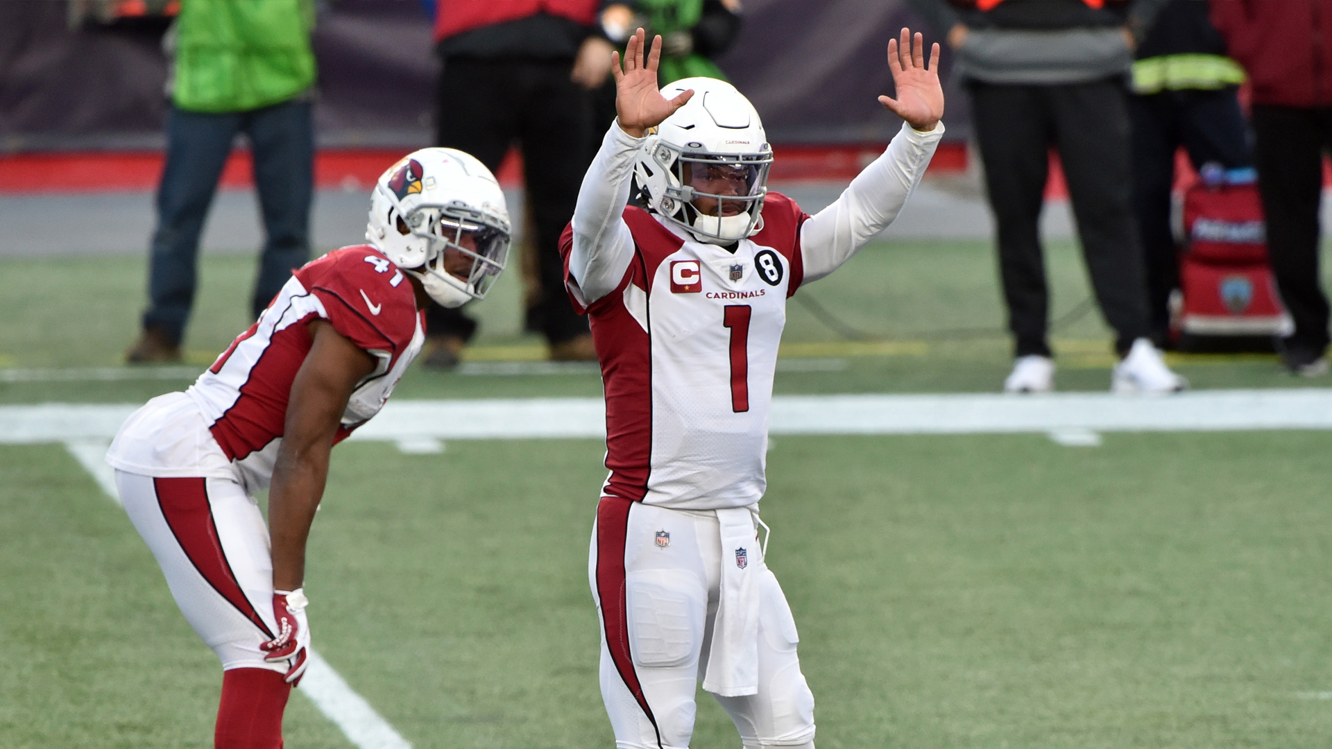 <p><strong>Line: </strong>Rams -3</p>

<p>Arizona has fallen into a rut after its miracle win over the Bills. Teams have gotten tape on Kyler Murray and are figuring out ways to keep him from beating them with his legs, which has hampered a once-potent offense.</p>

<p>The Rams, meanwhile, oscillate between contender and pretender on a weekly basis.</p>

<p>The Cardinals need to snap their skid to give their playoff dreams a boost. Murray bounced back after a stinker and the Cardinals are back in the thick of the NFC playoff picture.</p>

<p><strong>Pick: </strong>Cardinals 30, Rams 27</p>
