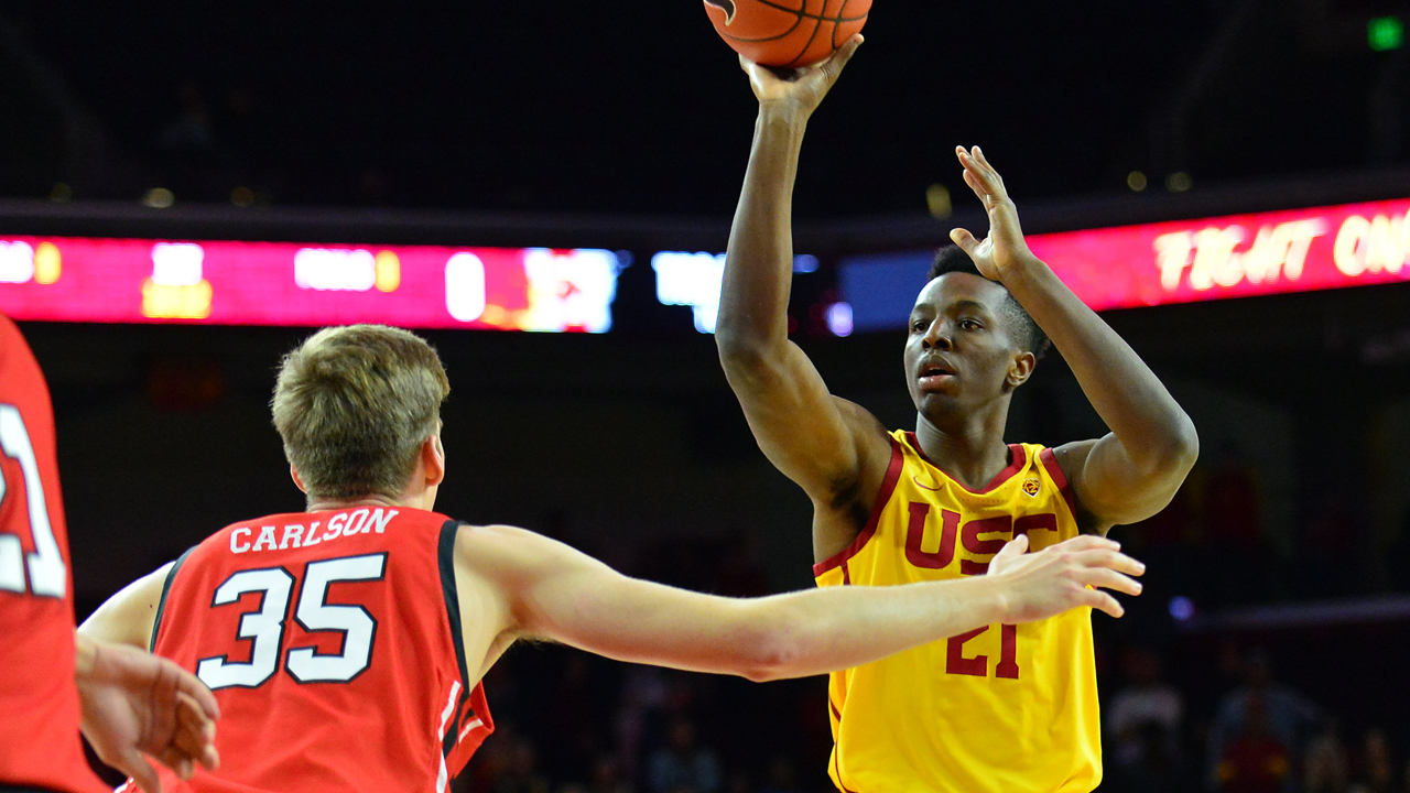 <p><strong>Measurables:</strong> 6-foot-9, 245 pounds <br />
<strong>Age:</strong> 19</p>
<p>Like Wiseman, Okongwu is considered a top 10 pick in this year’s draft. If the Warriors fall in love with the defensive-minded big they might have a few options.</p>
<p>They could select him at No. 2 and take away the guesswork. If they can find a taker, the Warriors could try to move down three or four spots and collect additional assets, but it’s a gamble.</p>
<p>Okongwu is more NBA ready than Wiseman, but his ceiling isn’t quite as high. He can score in the post, rebound and he’s shown an ability to put a team on his back. He also has limited shooting range and is slightly undersized for the five.</p>