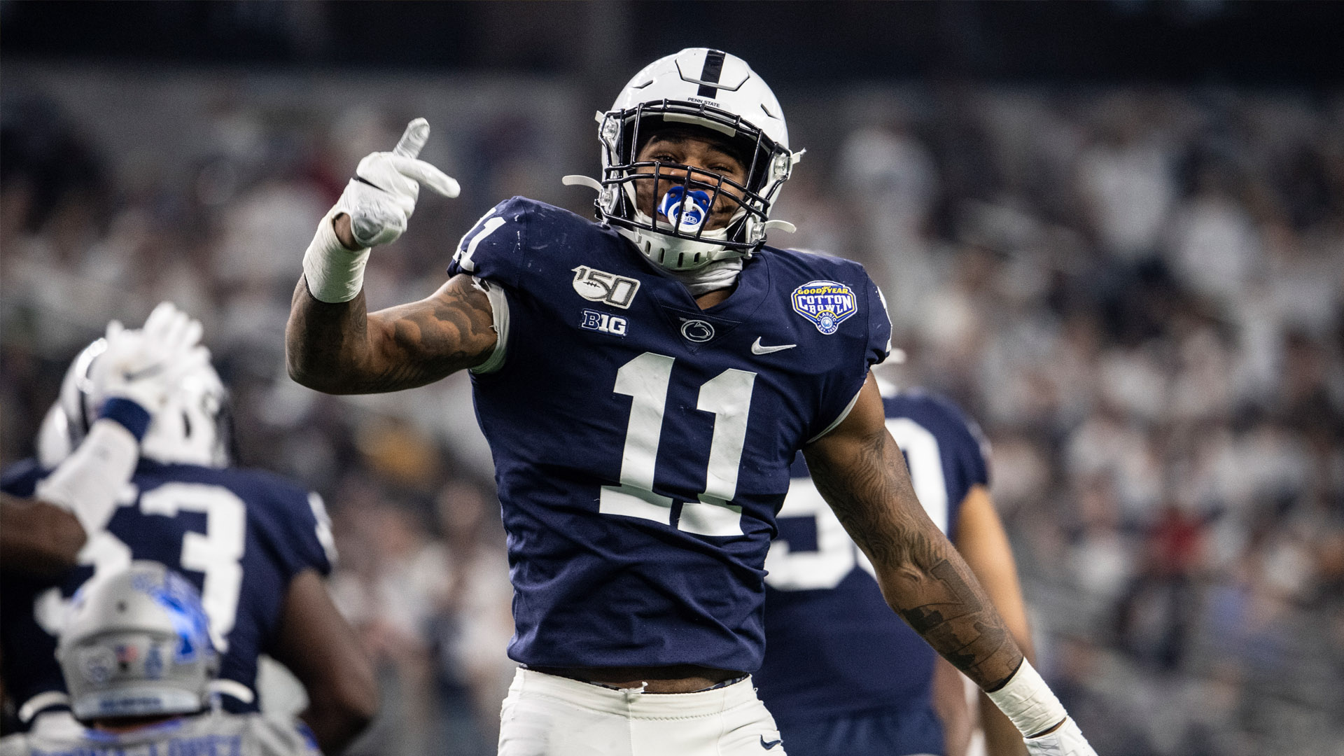 <p>The Lions traded down, collected important draft capital and still get one of the best defensive players in the draft.</p>

<p>Parsons is an electric athlete who can be a force off the edge, tackle in space and cover backs and tight ends. --<em>JS</em></p>
