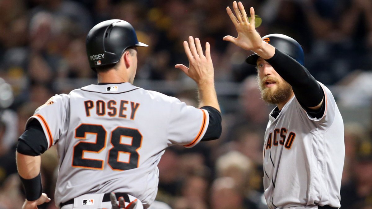 San Francisco Giants - Buster Posey and Hunter Pence. Good friends