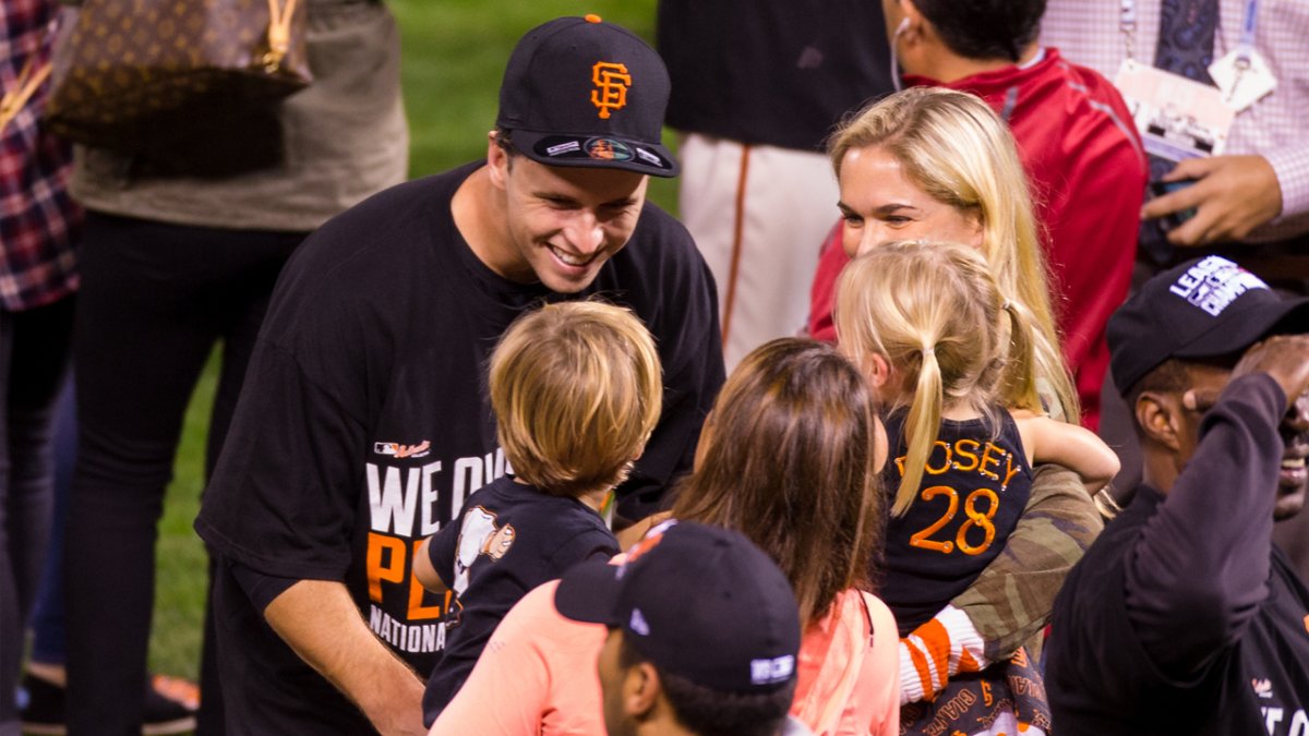 Watch Giants' Buster Posey surprise kids batting childhood cancer – NBC  Sports Bay Area & California