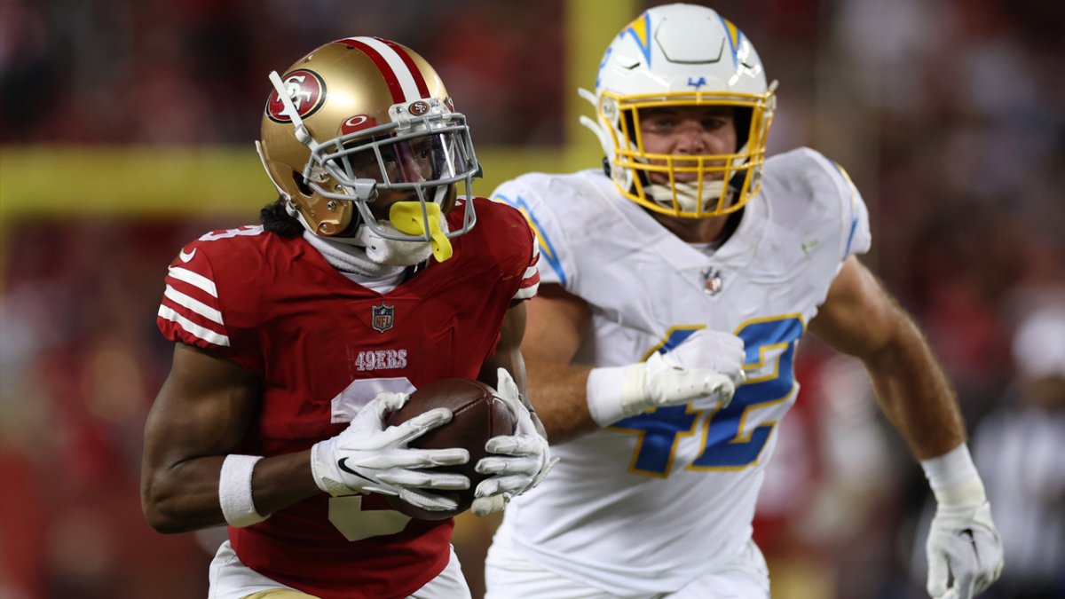 Ray-Ray McCloud III of the San Francisco 49ers on the sideline before  News Photo - Getty Images