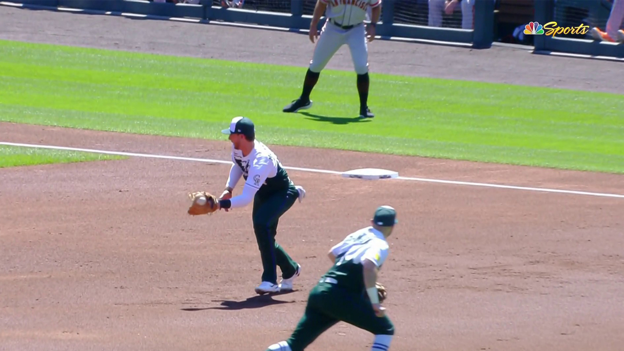 Rockies' Ryan McMahon endures sad glove story on bizarre second-inning play