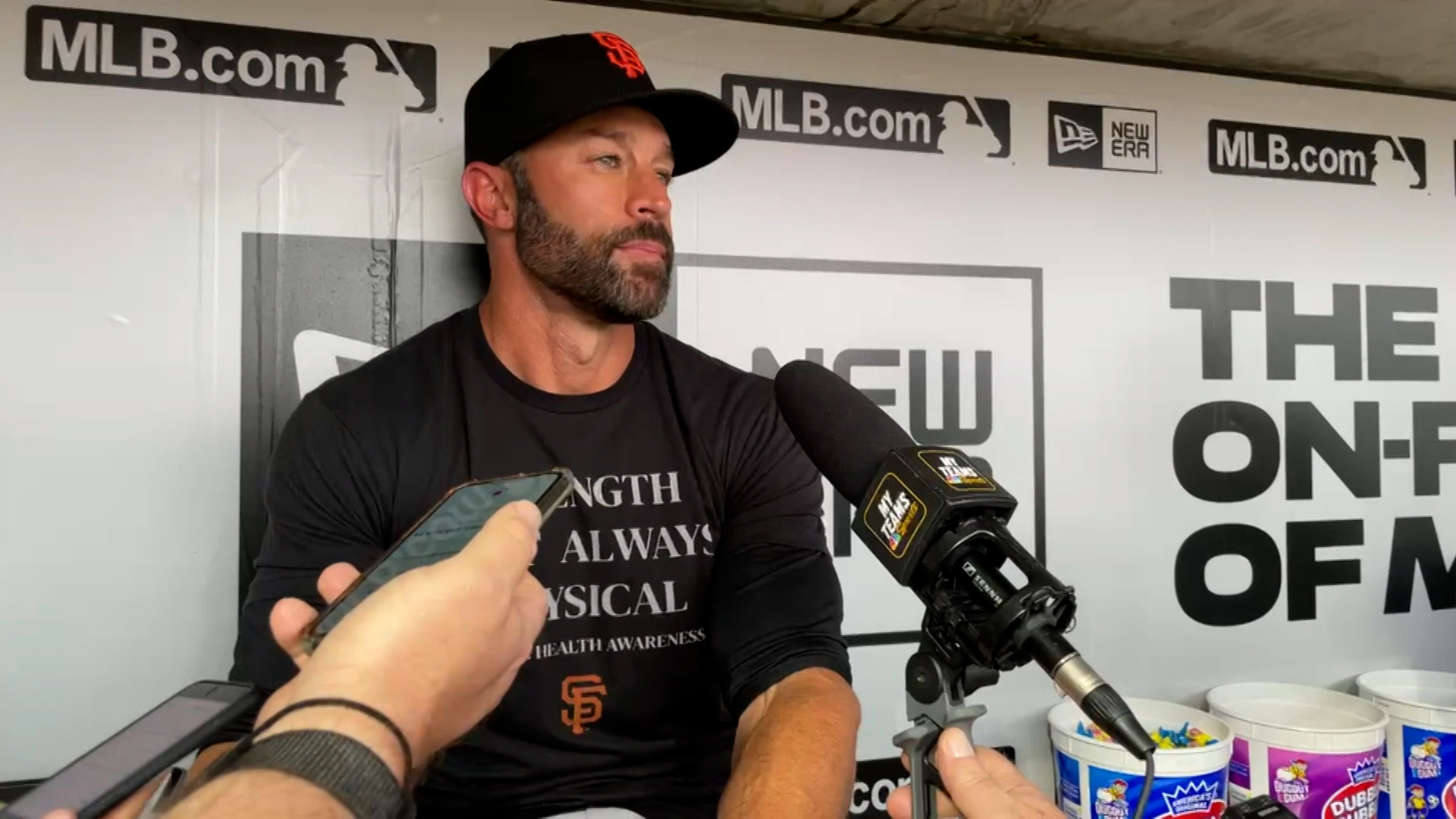 Gabe Kapler explains stance on not coming out for the national anthem – NBC  Sports Bay Area & California