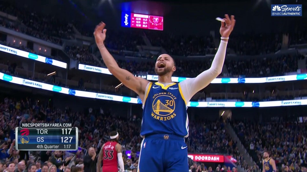 Steph Curry shimmies on Raptors after gamesealing layup in Warriors’ win NBC Sports Bay Area