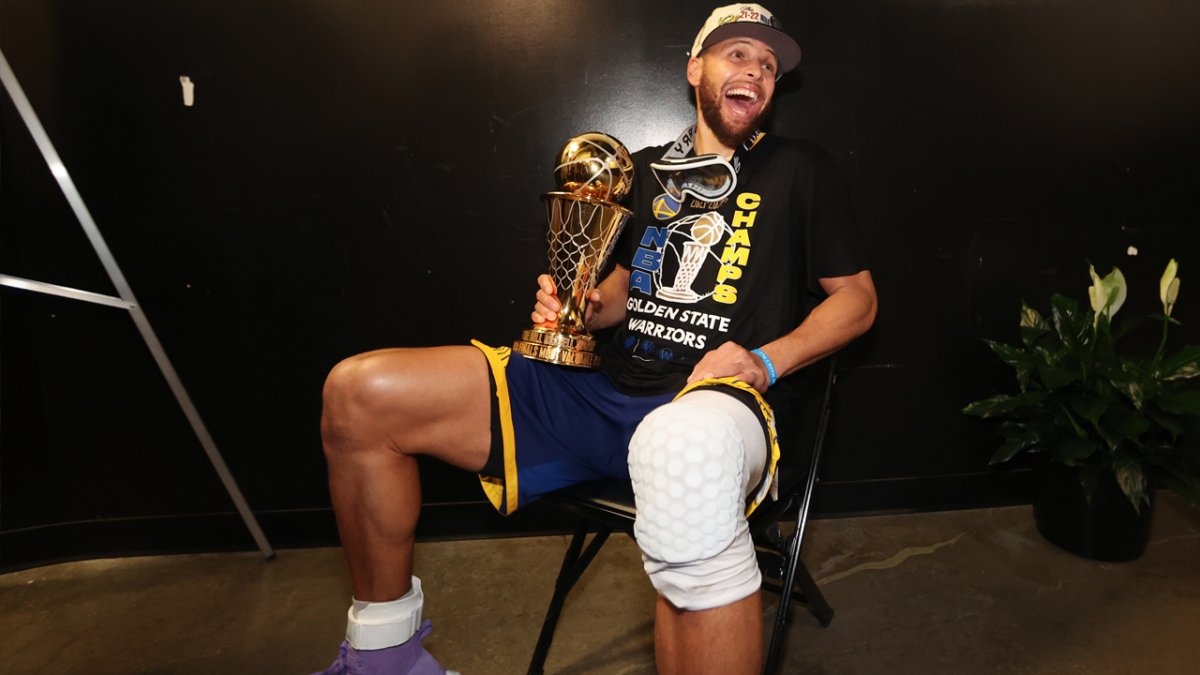 Inside the Warriors' locker room after the championship