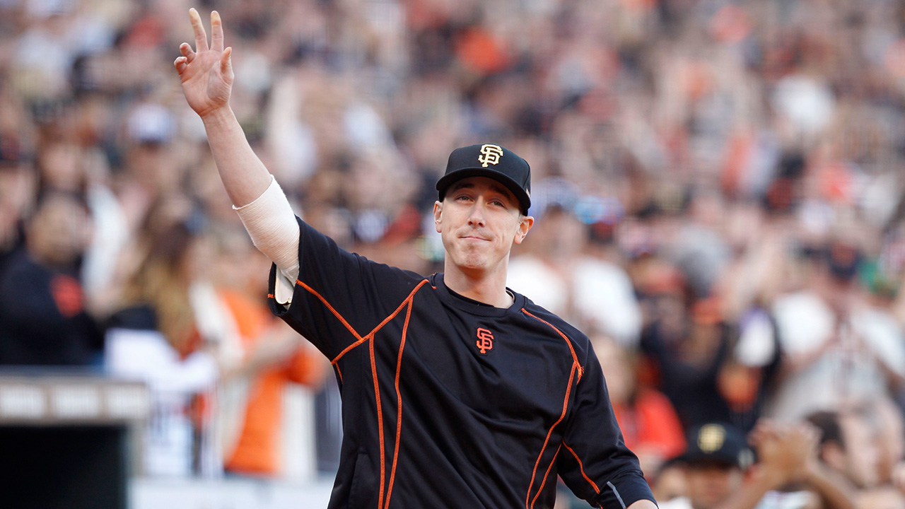 Four years later, Tim Lincecum returns to the Giants to honor