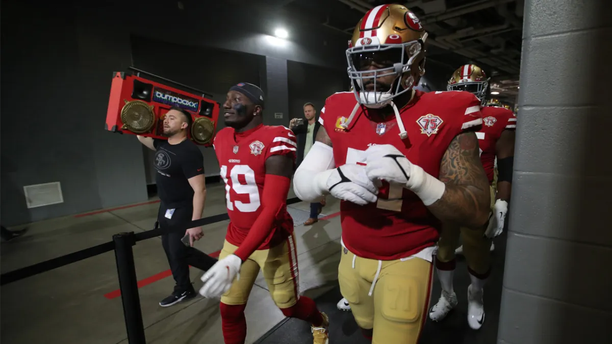 Trent Williams, Deebo Samuel talk 49ers' playoff ambitions and Christian  McCaffrey's versatility