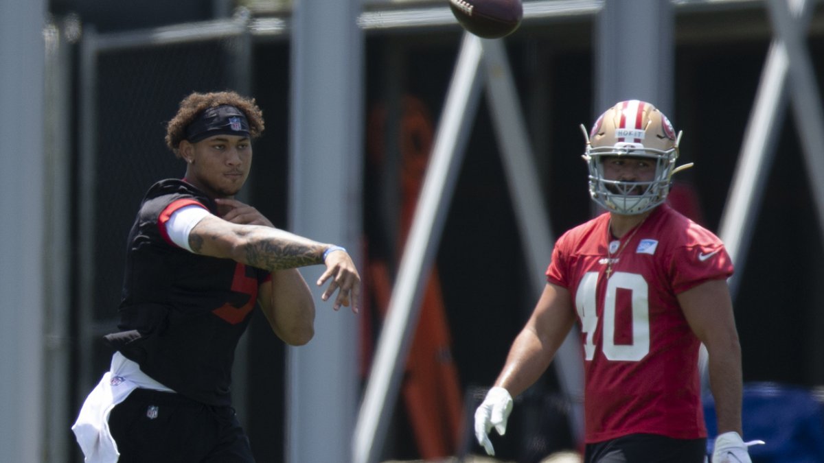 49ers rookie minicamp: Trey Lance debuts on practice field