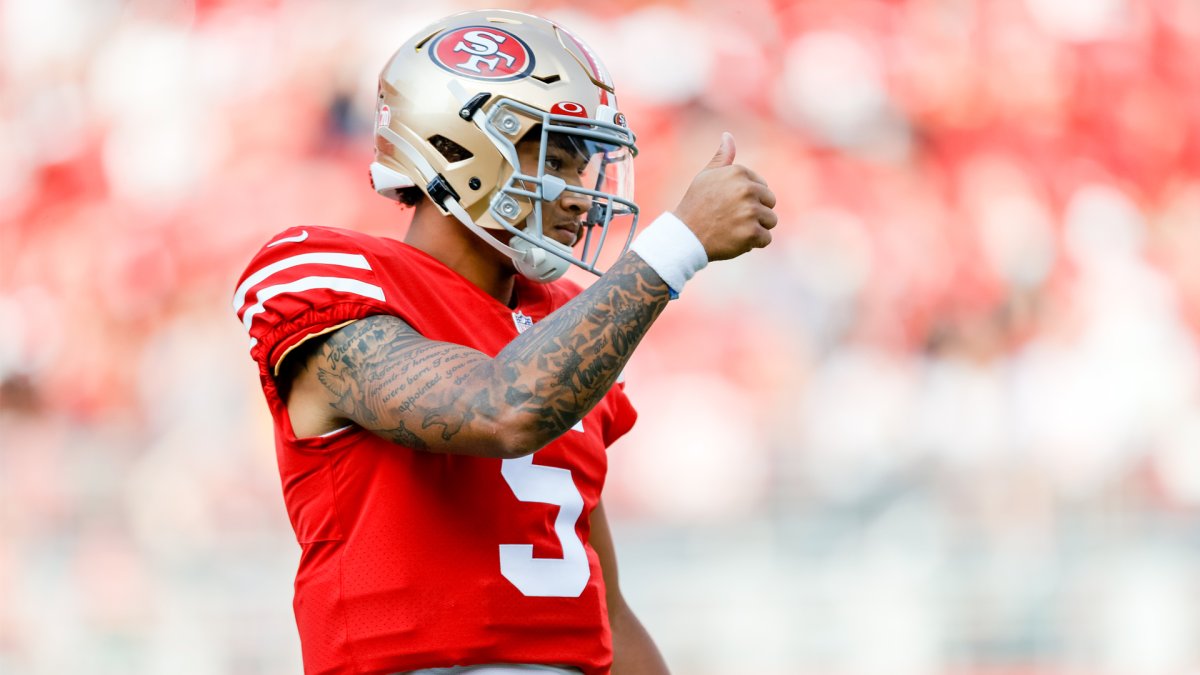 80-yard TD throw highlights Trey Lance's first 49ers showing