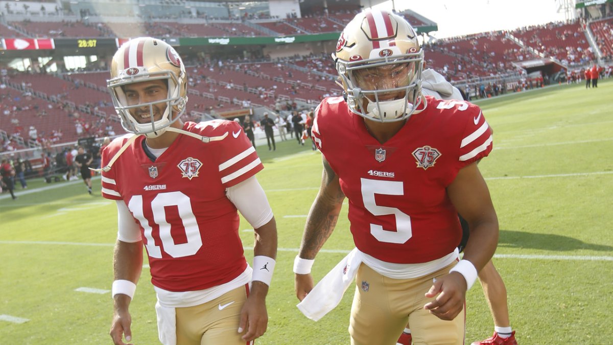 Jimmy Garoppolo hits field for rehab work as he gets closer to