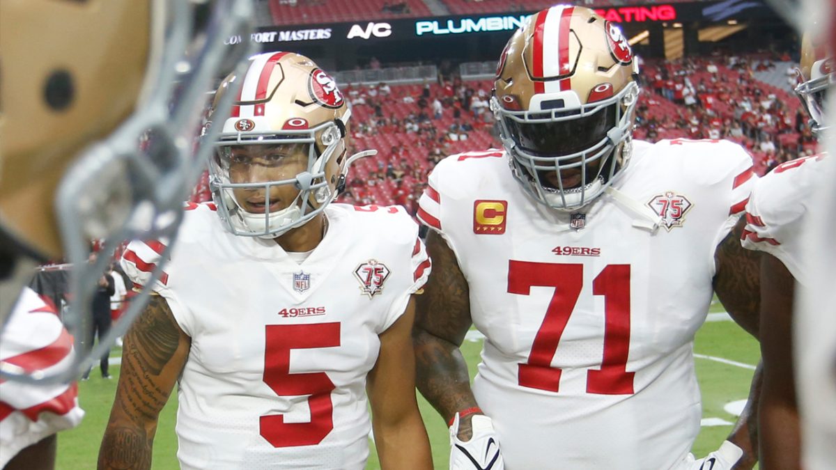 49ers-Colts Injury Report: Trent Williams day-to-day with ankle injury;  Jimmy Garoppolo limited; Trey Lance doesn't practice