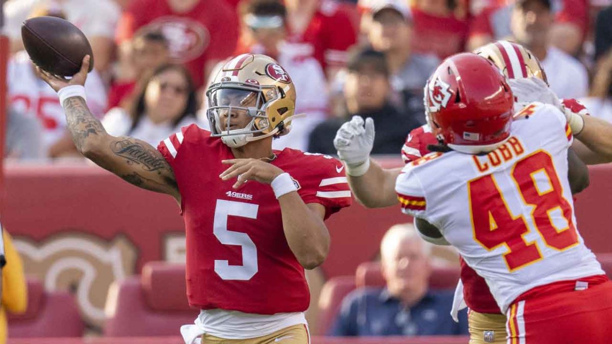 How PFF graded Trey Lance's first NFL start in 49ers' loss to Cardinals –  NBC Sports Bay Area & California