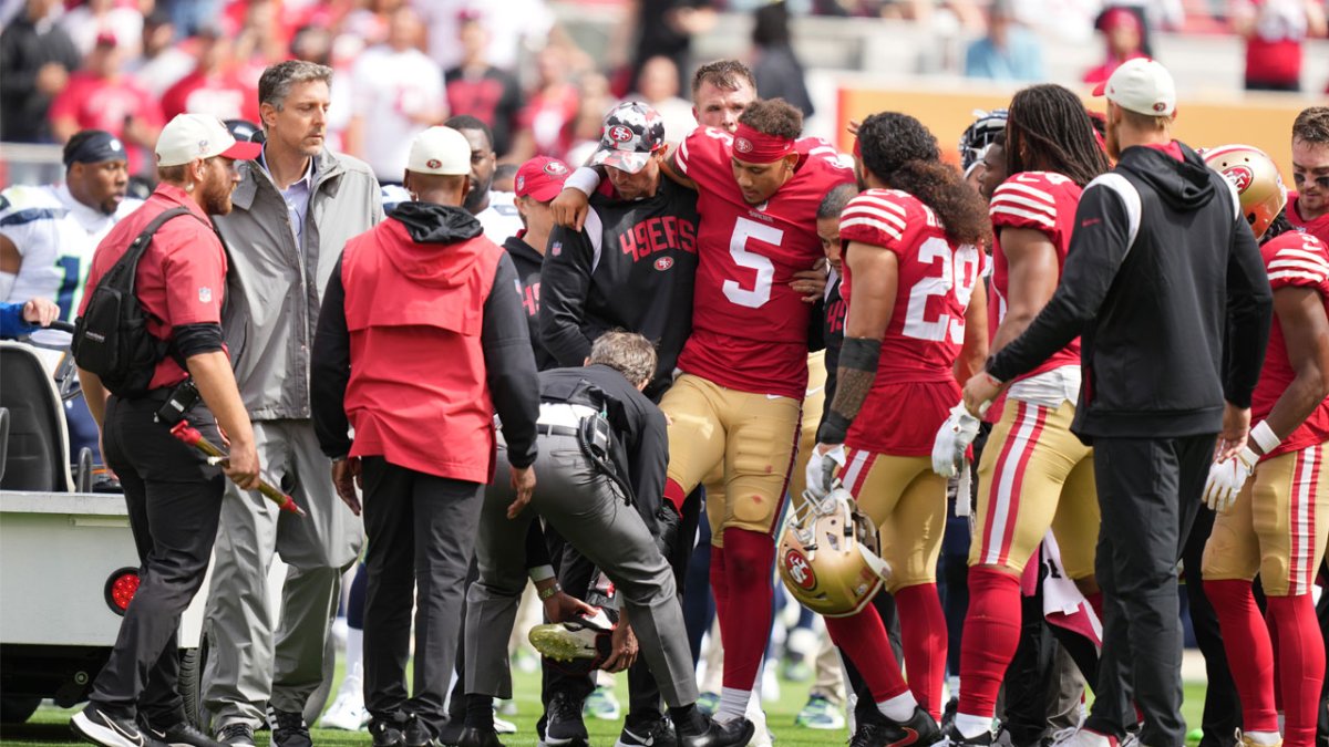 Trey Lance Injury: 49ers QB Carted Off With Significant Right Ankle Injury