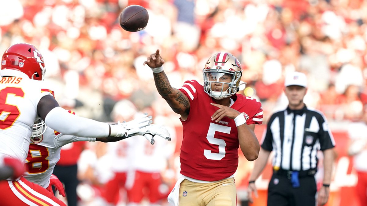 Kyle Shanahan assesses Trey Lance's debut for San Francisco 49ers