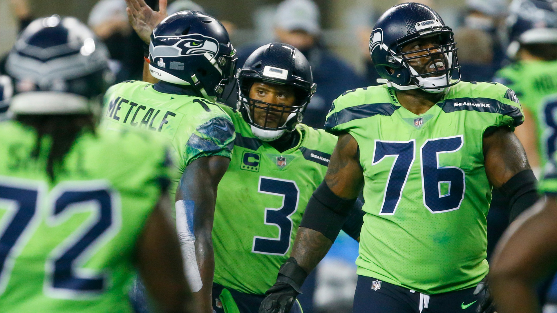 <p><strong>Line: </strong>Seahawks -3</p>
<p>Man, the Seahawks' defense is just atrocious. I mean, they seriously can't stop anyone. If Russell Wilson doesn't play a near-perfect game then the Hawks can get got.</p>
<p>Kyle Shanahan has to be licking his chops preparing to face this porous unit. And still, I don't think Wilson will play two subpar games in a row.</p>
<p>The 49ers make them sweat but Jimmy Garoppolo can't do what's necessary to outduel Russ.</p>
<p><strong>Pick: </strong>Seahawks 30, 49ers 28</p>