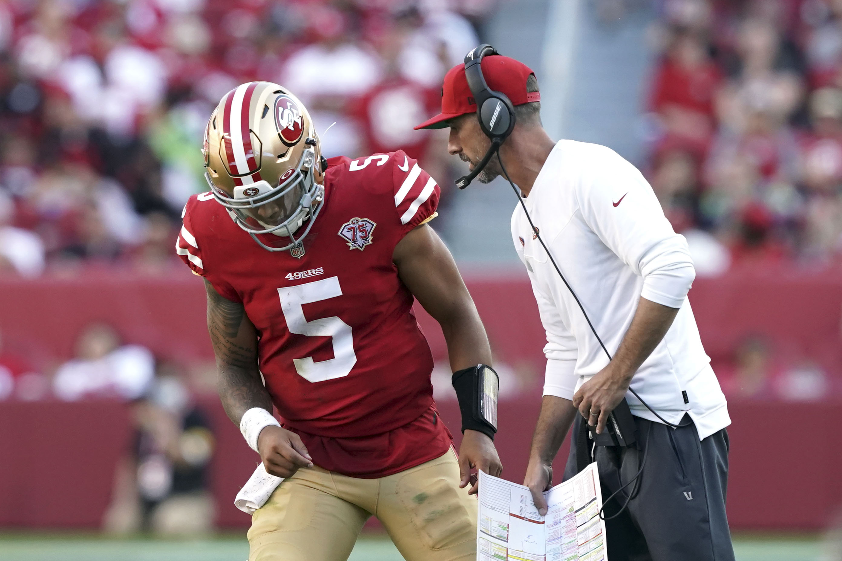 Shanahan feels 49ers haven't found their groove yet despite 3-0 start