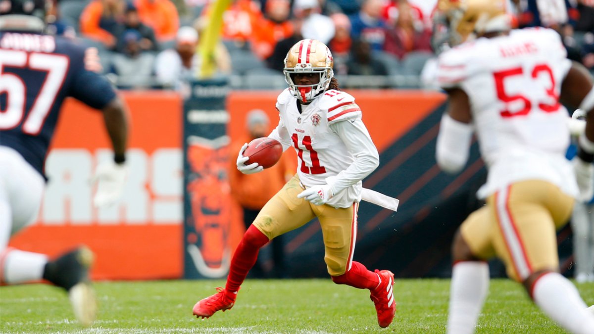Brandon Aiyuk excited for 49ers-Bears in Chicago, where 2021 season turned  – NBC Sports Bay Area & California