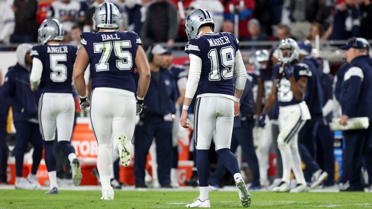 People React After Cowboys Kicker Brett Maher Misses 5th Postseason PAT