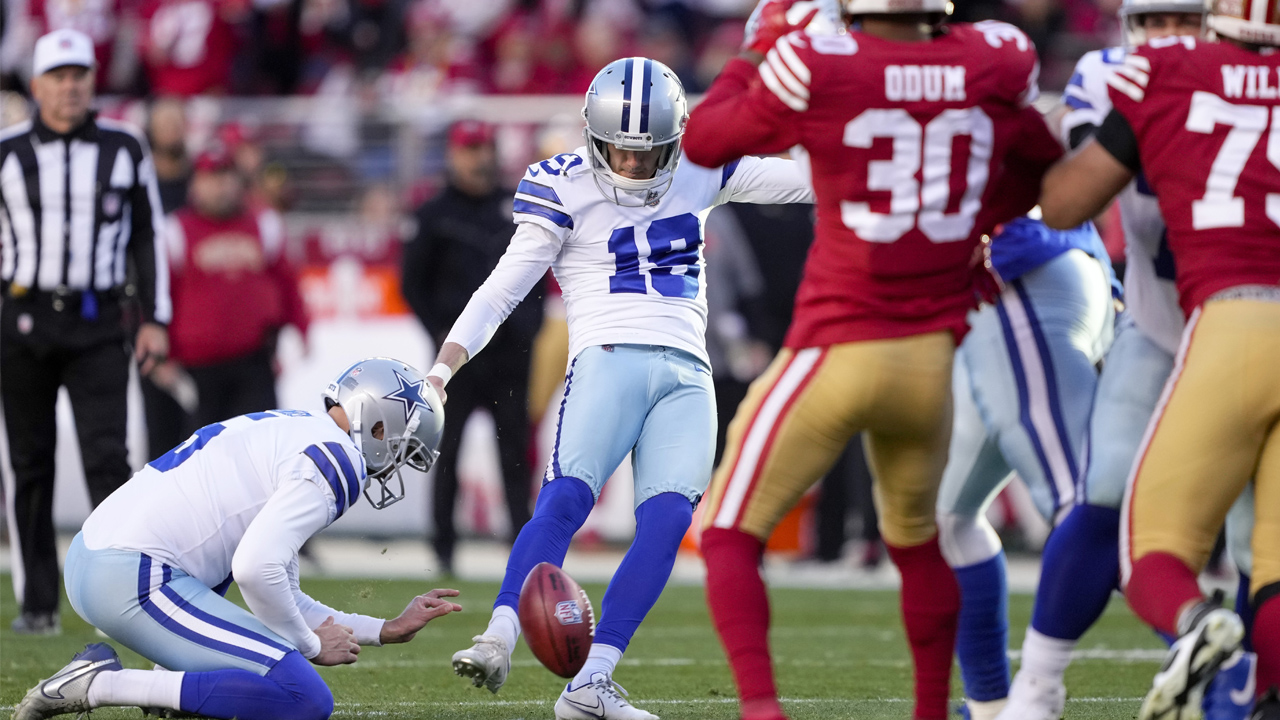 Embattled Cowboys kicker blocked from practice tries by 49ers players in  chippy pre-game altercation