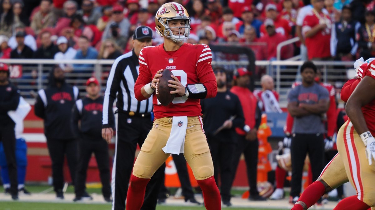 STATS: 49ers QB Brock Purdy Faces the GOAT in his first NFL Start