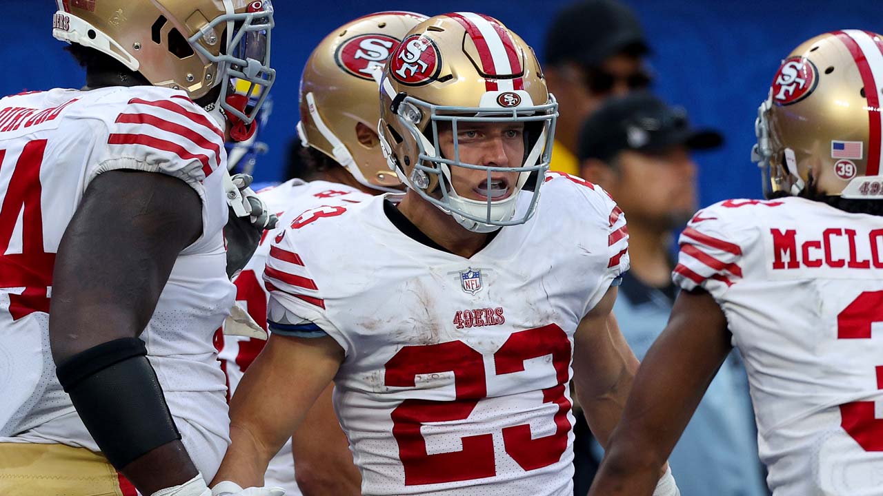 Christian McCaffrey's TD trifecta powers 49ers past Rams