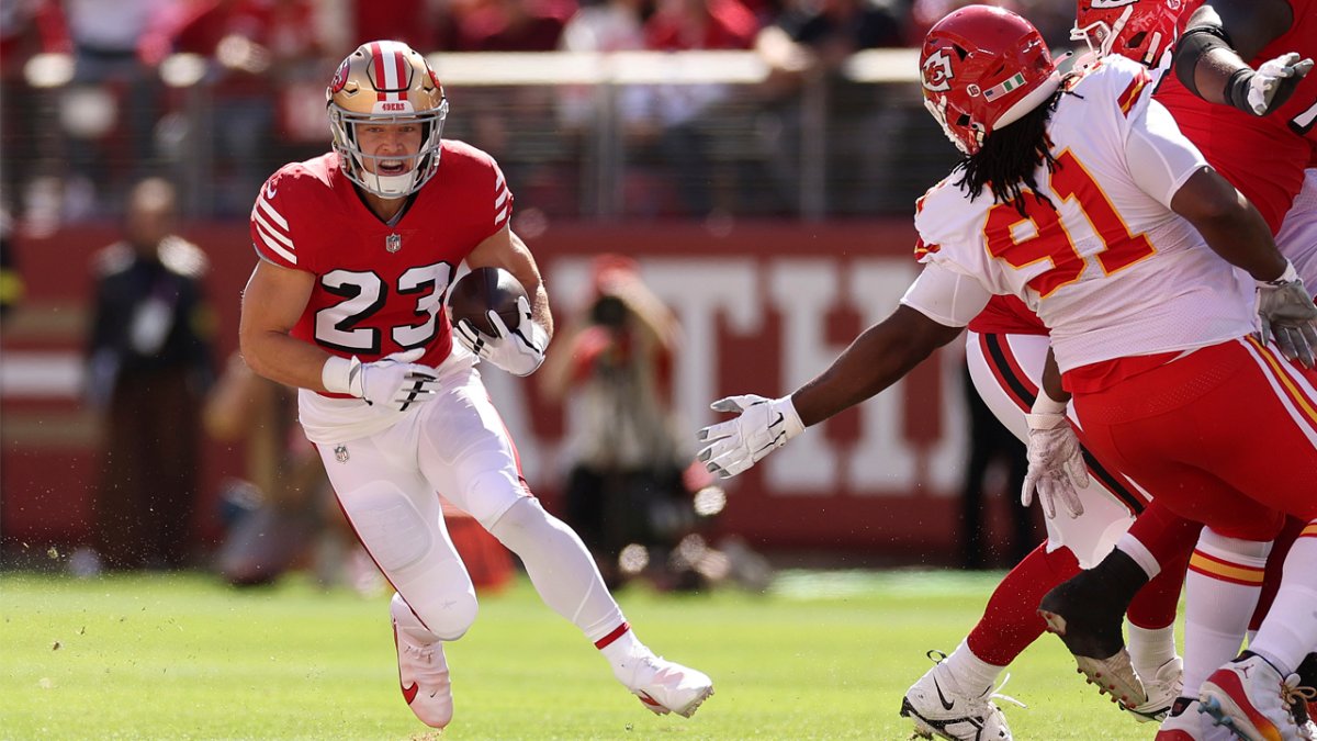 49ers RB Christian McCaffrey thriving with scheme, increased