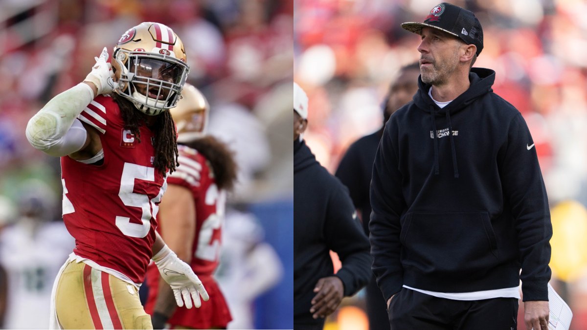 49ers head coach Kyle Shanahan on Fred Warner: His rookie year, we knew we  had something special - Niners Nation