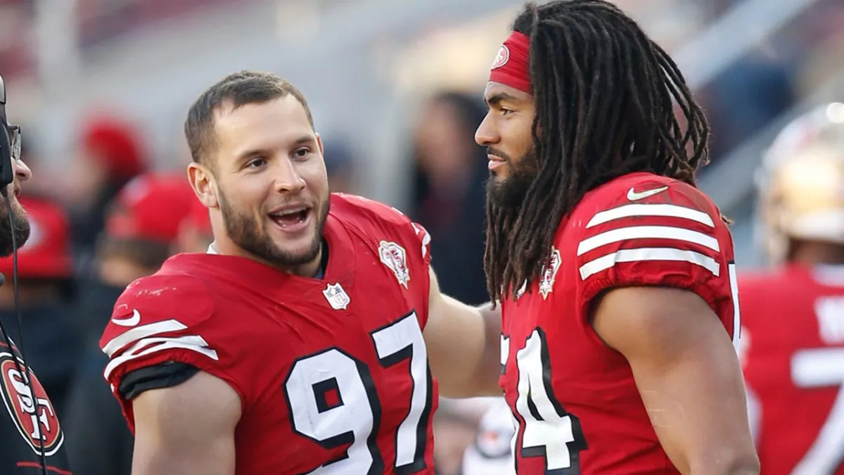 Fred Warner shares gleeful reaction to Nick Bosa’s 49ers contract ...