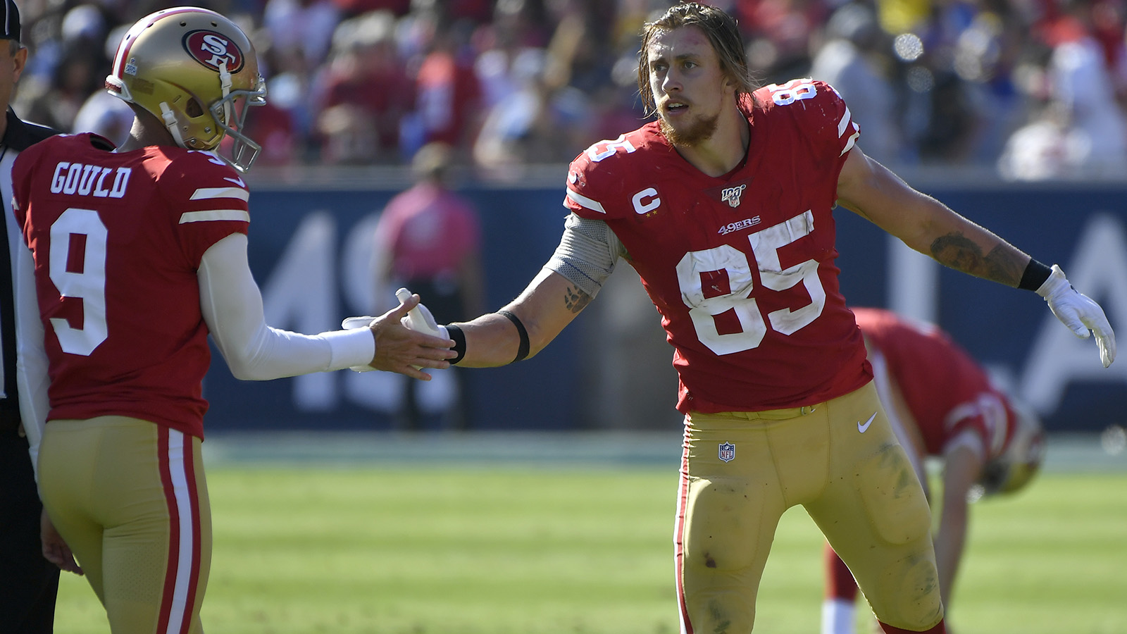 George Kittle discusses 49ers' transition from Robbie Gould to Jake Moody