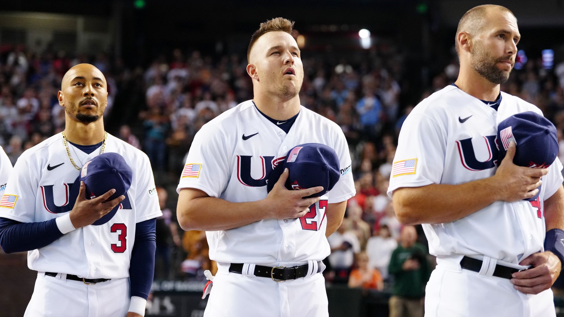 HOT SALE!! Mike Trout USA Baseball 2023 World Baseball Classic AOP T-shirt