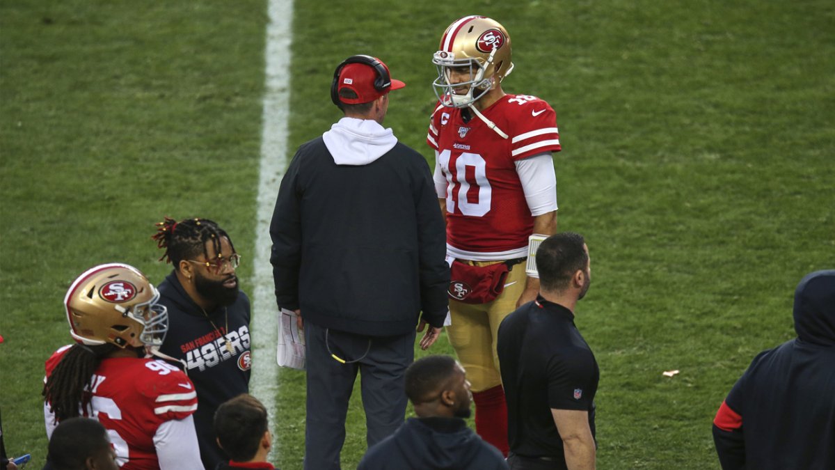 49ers-Falcons: Garoppolo, Shanahan speak after win